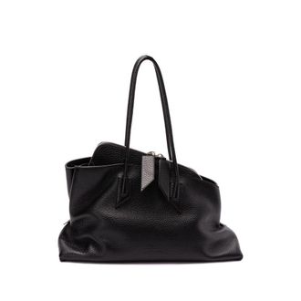 The Attico Medium La Passeggiata Leather Tote Bag