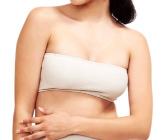 Sauipe Swimwear Giovanna Bandeau Bikini Top In Platinum