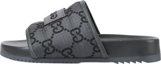 Gucci GG Slide Sandal GG Monogram Grey Black 771466-FACTE-1143