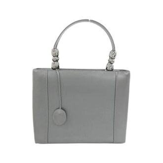 Dior Pre-owned Leren Schoudertas - Dames - Pre-owned - Grijs - Maat: ONE Size Leer