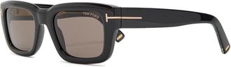 Tom Ford Icon Rectangle-frame Sunglasses - Black - One Size