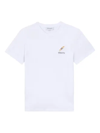 Maison Labiche T-shirt con ricamo - Bianco
