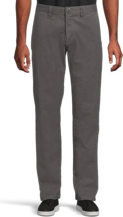 Volcom Frickin Modern Pants Mens Gray Stretch Straight Leg Zip Fly GBO3666