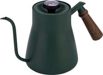 OEM Hervidor De Acero Inoxidable Con Mango De Madera Y Term&oacute;metro: Control Preciso De La Temperatura, Ideal Para T&eacute; Y Caf&eacute;