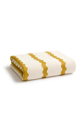 Christy Takeaway Yarn-Dyed Striped Beach Towels in Ochre at Nordstrom