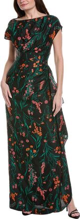 Lela Rose Florence Silk-Blend Gown