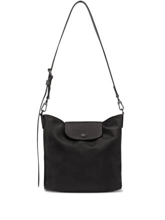 Longchamp medium Le Pliage Xtra leather shoulder bag - women - Calf Leather - One Size - Black