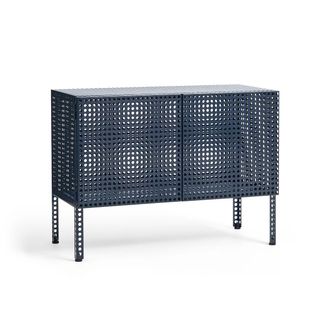 HAY Perforated Cabinet S, steel blue