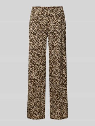 s.Oliver Red Label Regular Fit Pyjama-Hose aus Baumwoll-Viskose-Mix Modell LEO LOVE in Dunkelbraun, Gr&ouml;&szlig;e 40-42