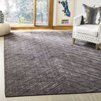 Safavieh Mirage Hand Made Area rug, Charcoal Contemporary Style Non-Shedding
