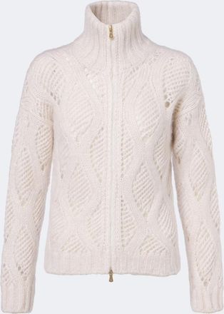Eleventy Cardigan in mohair e seta con zip