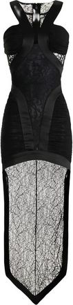 Elisabetta Franchi Floral-lace Train Dress