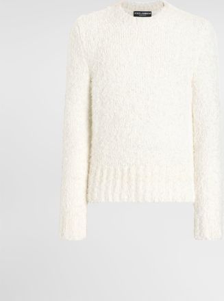 Dolce & Gabbana Boucl&eacute;-effect Pullover - Man Sweaters And Cardigans Beige 46