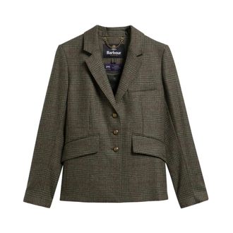 Barbour Browning Blazer - Dames - Jassen - Groen - Maat: L Wol