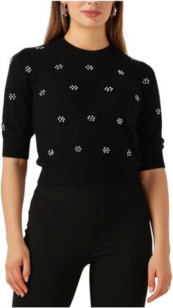 Twinset Truien & Vesten, Dames, Zwart, XL, Angora Blend Jumper