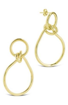 Sterling Forever Aubree Twist Knot Dangle Earrings in Gold at Nordstrom Rack