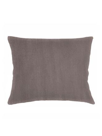 Anaya with Love So Soft Linen Luxe Blue Dutch Euro Pillow with Down Alternative Insert in Taupe at Nordstrom, Size 28X36