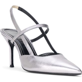 Staud Sebastian Slingback Sandal in Pewter at Nordstrom, Size 5.5Us