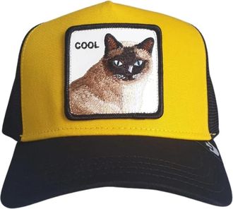 Goorin Brothers Animal Farm Cool Cat Trucker Cap - Dames - Petten - Geel - ONE Size - Katoen - Accessoires