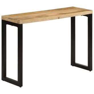 vidaXL Vidaxl - Mesa Consola Madera Maciza De Mango Rugosa 110x35x76 Cm