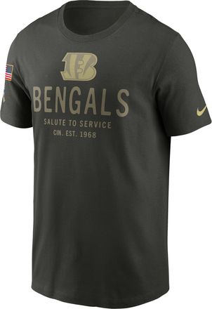 Nike Cincinnati Bengals Salute to Service Sideline Primary Edge Nike Mens Dri-FIT NFL T-Shirt in Green | 02ET3JGA2Y-Q27