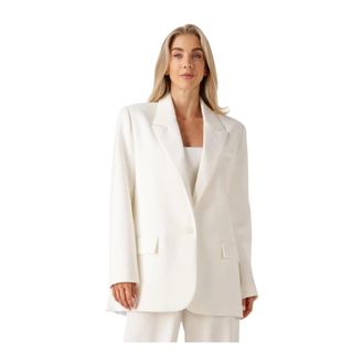 Omoda X Iris - Isa Blazer - Dames - Jassen - Wit - Maat: M/L Linnen