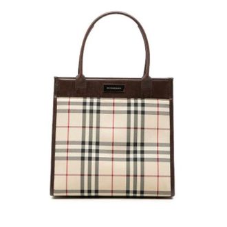 Burberry Pre-owned Tote Bags, female, Beige, Size: ONE SIZE Pre-owned Vintage Canvas Tote Bag