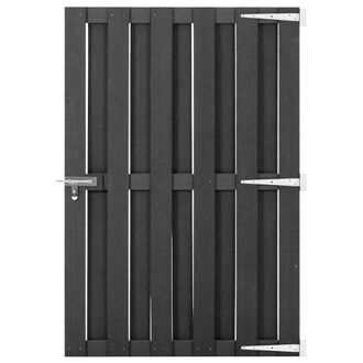 Berkfield Home Garden Gate WPC 100x150 cm Grey