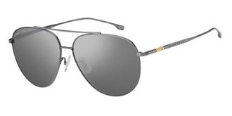 BOSS Boss 1296/F/S Asian Fit R81/T4 Mens Sunglasses Grey Size 63