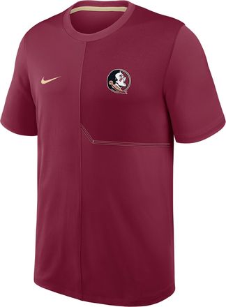 Nike Florida State Sideline Coach Nike Mens Dri-FIT College Top in Red | 03B208DEFTN-GQK