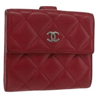 Chanel Pre-owned Wallets, female, Red, Size: ONE SIZE Pre-owned Vintage Wallet