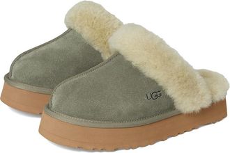 UGG Disquette Womens Shoes Moss Green/Muted Brass : 10 B - Medium, Suede/Leather