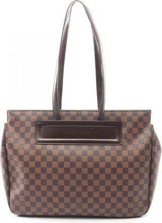 Louis Vuitton Brown Coated Canvas Pvc Leather Damier Canvas Tote Bag (Pre-Owned)