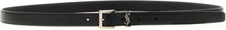 Saint Laurent Calf Leather Belt - Heren - Riemen - Zwart - 110 CM - Leer - Accessoires