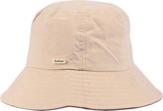 Barbour Asker Showerproof Bucket Hat - Dames - Hoeden - Beige - L - Katoen - Accessoires