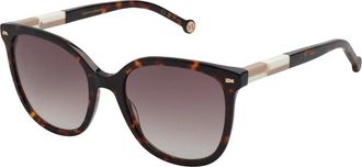 Carolina Herrera Vlinderzonnebril met acetaat montuur - Dames - Zonnebrillen - Bruin - ONE Size - Accessoires