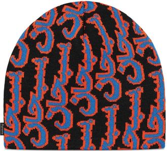 SUPREME Muts met abstract patroon - Zwart