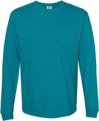 Comfort Colors Garment-Dyed Heavyweight Long Sleeve Pocket T-Shirt