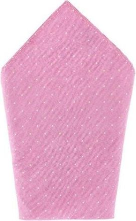Trafalgar Store Churchill Chambray 12-Inch Polka Dot Linen Blend Pocket Square in Light Pink With Polka Dots at Nordstrom
