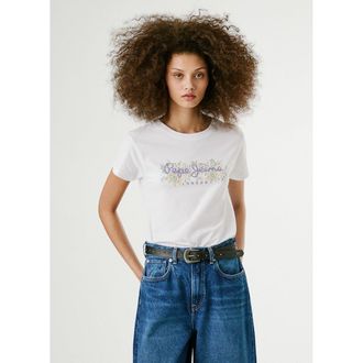 Pepe Jeans London T-shirt met korte mouwen en motief vooraan