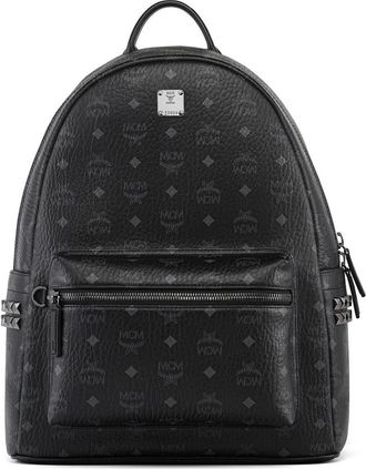 MCM Stark Side Studs Rugzak - unisex - Rugzakken - Zwart - ONE Size - Leer - Tassen