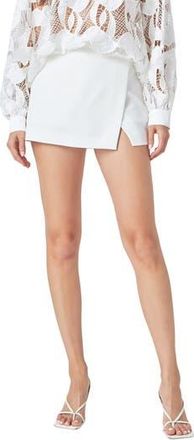 endless rose Wrap Miniskort in White at Nordstrom Rack, Size Large