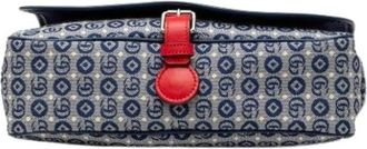 Gucci Pre-owned Canvas Crossbody Bag - Dames - Vintage Schoudertas - Blauw - ONE Size - Leer - Vintage
