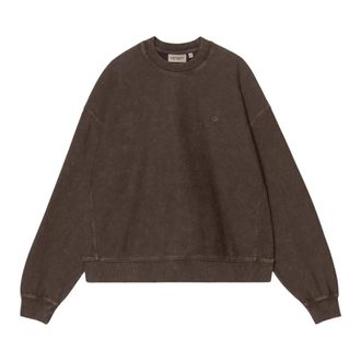 Carhartt Work in Progress Lambert Sweatshirt - Dames - Sweatshirts - Bruin - L - Katoen - Hoodies & sweatvesten