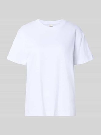 Stefanel T-Shirt mit Rundhalsausschnitt in Weiss, Gr&ouml;&szlig;e XL