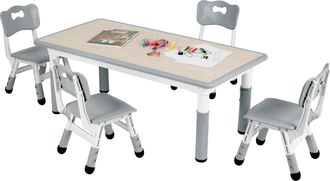 OEM Juego De Mesa Infantil, Altura Regulable, Dise&ntilde;o Moderno Y Minimalista