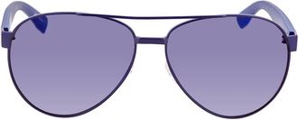 Lacoste Purple Pilot Unisex Sunglasses L185S 424 60