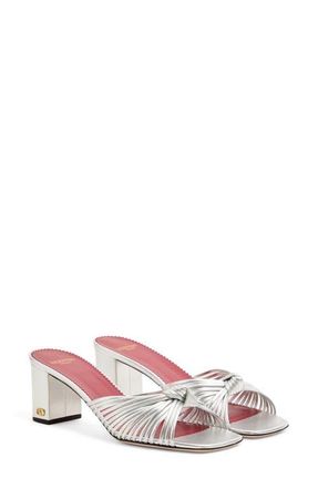Valentino Garavani Annet Sandal in Silver at Nordstrom, Size 10.5Us