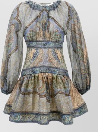 Zimmermann silk-blend paisley mini dress