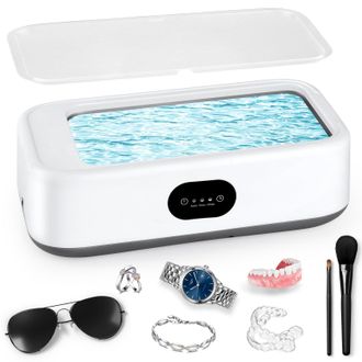OEM Limpiador Ultras&oacute;nico 49000 Hz, 640 Ml Limpiador De Gafas Port&aacute;til, 40 W Limpiador De Gafas Con 3 Funciones De Temporizador Y Pantalla Digital, Para G